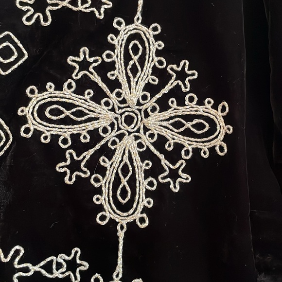 New Free People Mia Black Velvet Jacket size Small - Picture 9 of 16